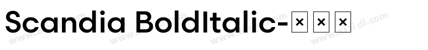 Scandia BoldItalic字体转换
